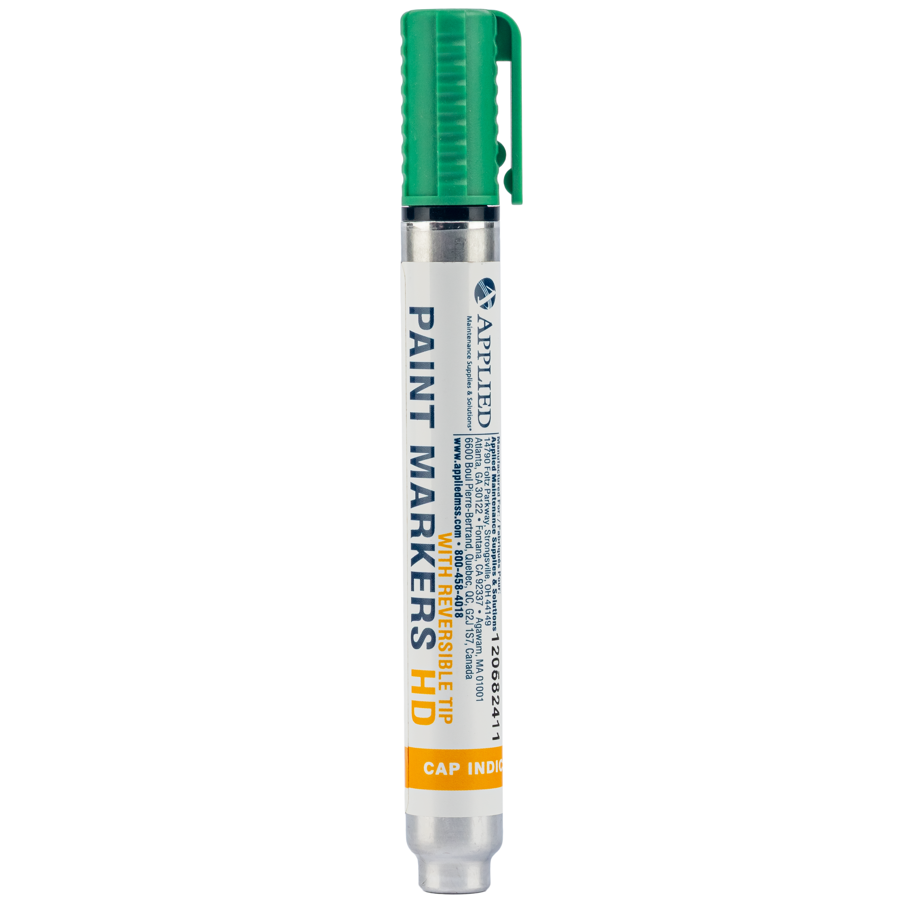 Heavy Duty Industrial Paint Markers with Reversible Tip - Green - Q1